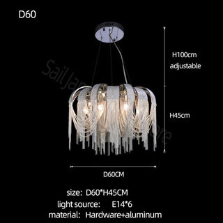 Chain Chandelier: Elegant Lighting Fixture for Modern Spaces-Chandeliers