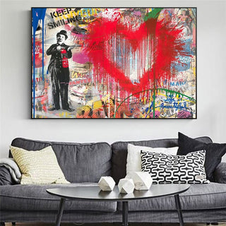 Charlie Chaplin Wall Art Canvas Painting Poster-Wall Posters