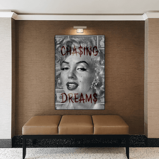 Chasing Dreams: Marilyn Monroe Canvas Wall Art-Marilyn Monroe Art