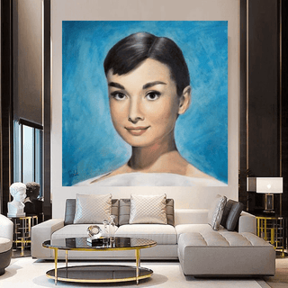 Chic Audrey Hepburn Canvas Wall Art for Stunning Home Decor-Audrey Art