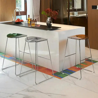 ClearView Acrylic Bar Stool – Transparent Minimalism for Modern Spaces-Bar Stools
