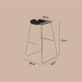 ClearView Acrylic Bar Stool – Transparent Minimalism for Modern Spaces-Bar Stools