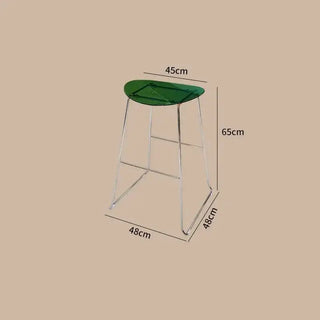 ClearView Acrylic Bar Stool – Transparent Minimalism for Modern Spaces-Bar Stools