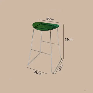 ClearView Acrylic Bar Stool – Transparent Minimalism for Modern Spaces-Bar Stools