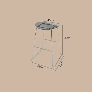 ClearView Acrylic Bar Stool – Transparent Minimalism for Modern Spaces-Bar Stools