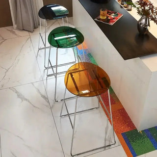 ClearView Acrylic Bar Stool – Transparent Minimalism for Modern Spaces-Bar Stools