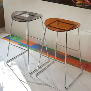 ClearView Acrylic Bar Stool – Transparent Minimalism for Modern Spaces-Bar Stools
