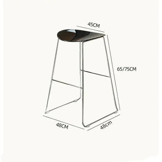 ClearView Acrylic Bar Stool – Transparent Minimalism for Modern Spaces-Bar Stools