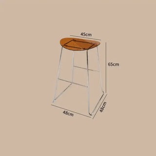 ClearView Acrylic Bar Stool – Transparent Minimalism for Modern Spaces-Bar Stools