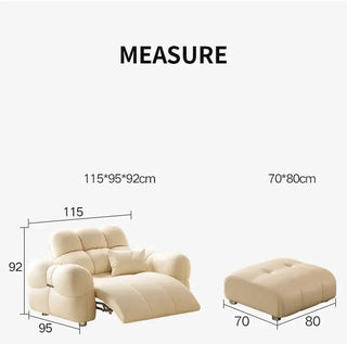 Cloud Lazy Puff Extendable Large Sofa-Sofa Set