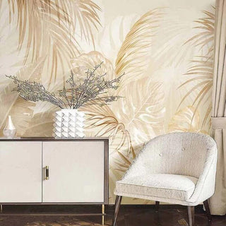 Coconut Tree Leaf Wallpaper Mural - Authentic Nature Décor-Flower & Leaf Wallpaper