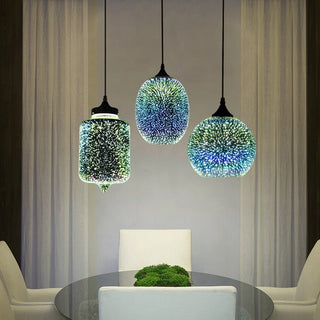 Colorful Fireworks Starry Sky Hanging Glass Chandelier-Pendant Lights