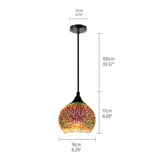 Colorful Fireworks Starry Sky Hanging Glass Chandelier-Pendant Lights