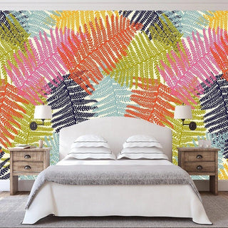 Colourful Leaves Wallpaper: Get Vibrant & Striking Designs-Flower & Leaf Wallpaper