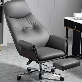 Comfortable Adjustable Executive Leather Office Chair – Modern Swivel Ergonomic Design-Office Chairs