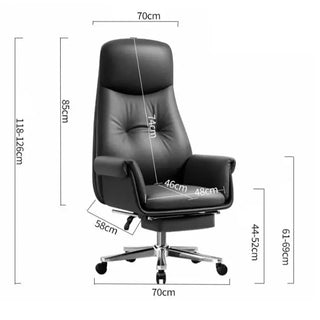 Comfortable Adjustable Executive Leather Office Chair – Modern Swivel Ergonomic Design-Office Chairs