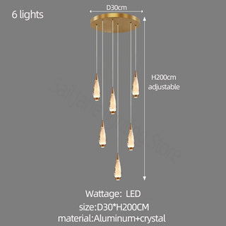 Cones Staircase Chandelier: Exquisite Lighting Solution-Chandeliers