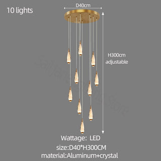 Cones Staircase Chandelier: Exquisite Lighting Solution-Chandeliers