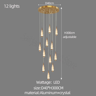 Cones Staircase Chandelier: Exquisite Lighting Solution-Chandeliers
