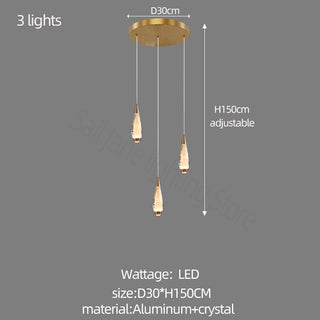 Cones Staircase Chandelier: Exquisite Lighting Solution-Chandeliers