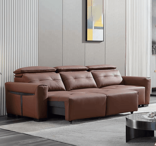 Convertible Sofa Bed - Multifunctional Leather Sofa Set-Sofa Set