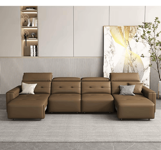 Convertible Sofa Bed - Multifunctional Leather Sofa Set-Sofa Set