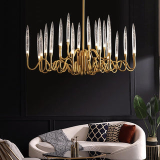 Copper Candles Chandelier: Elegant Lighting Solution-Chandeliers