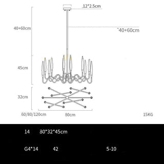Copper Candles Chandelier: Elegant Lighting Solution-Chandeliers