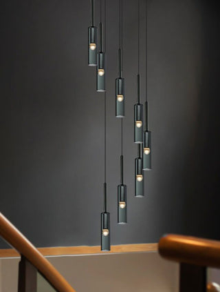 Copper Crystal Hollow Spiral Light Chandelier – Luxury Modern Ceiling Lighting-GraffitiWallArt