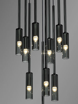 Copper Crystal Hollow Spiral Light Chandelier – Luxury Modern Ceiling Lighting-GraffitiWallArt