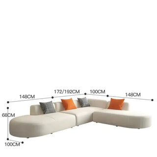 Corner Sectional Lazy Floor Sofa-Sofa Set