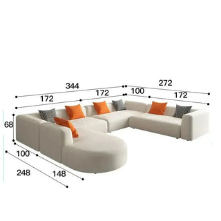 Corner Sectional Lazy Floor Sofa-Sofa Set