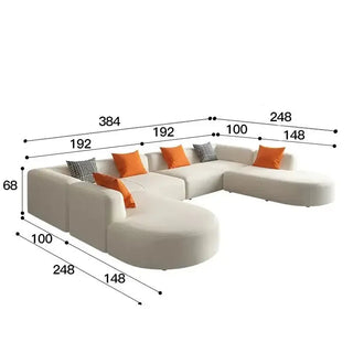 Corner Sectional Lazy Floor Sofa-Sofa Set