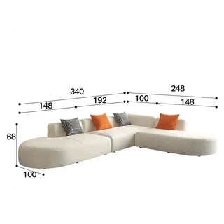 Corner Sectional Lazy Floor Sofa-Sofa Set