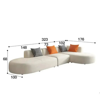 Corner Sectional Lazy Floor Sofa-Sofa Set