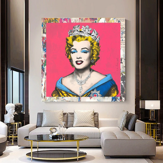 Crowned: Marilyn Pop Art – Perfect Blend of Royalty-Marilyn Monroe Art