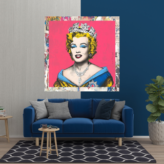 Crowned: Marilyn Pop Art – Perfect Blend of Royalty-Marilyn Monroe Art