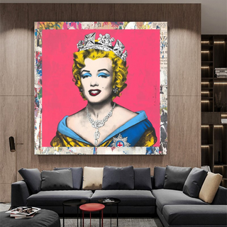 Crowned: Marilyn Pop Art – Perfect Blend of Royalty-Marilyn Monroe Art