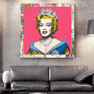 Crowned: Marilyn Pop Art – Perfect Blend of Royalty-Marilyn Monroe Art