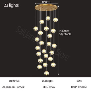 Crystal Ball Staircase Chandelier: Enhancing Your Space-Staircase Chandeliers