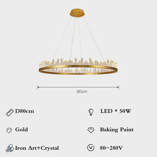 Crystal Chandelier: Exquisite Lustre for Elegant Spaces-Chandeliers