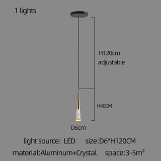 Crystal Cones Staircase Chandelier - Stunning Ambiance-Staircase Chandeliers