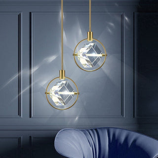 Crystal Cube LED Rotatable Pendant Chandelier-Kitchen Island