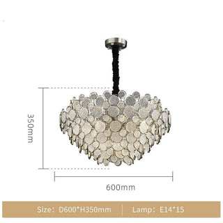 Crystal Glass Chandelier – Illuminate with Elegance-Chandeliers