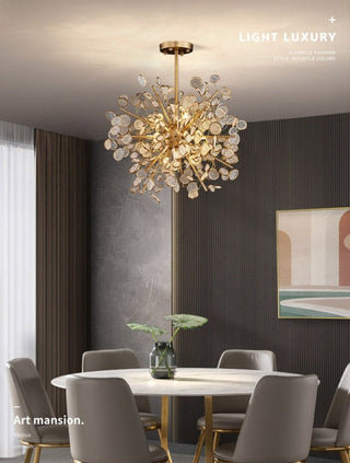 Crystal Glass Chandelier – Illuminate with Elegance-Chandeliers