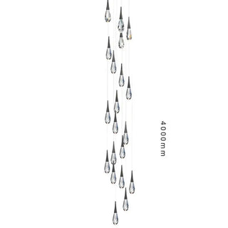 Crystal K9 Drops Staircase Chandelier – Luxury Pendant Light