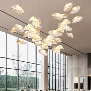 Crystal Lava Pebbles Chandelier - Elegant Lighting-Staircase Chandeliers