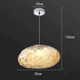 Crystal Lava Pebbles Chandelier - Elegant Lighting-Staircase Chandeliers