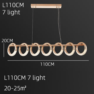 Crystal Loops Hanging Light – Illuminate in Style!-Kitchen Island