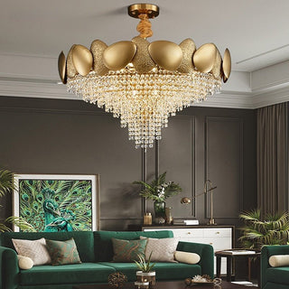 Crystal Pendant Lamp Chandelier: Illuminate with Elegance-Kitchen Island